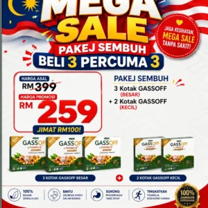 GASSOFF 3 PERCUMA 2  BARU